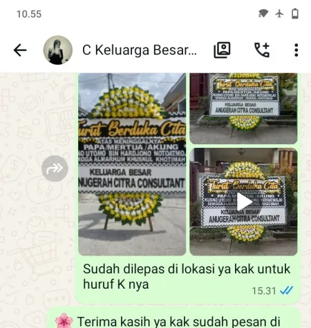 Pengiriman Papan Bunga Duka Padasuka Cimahi Tengah